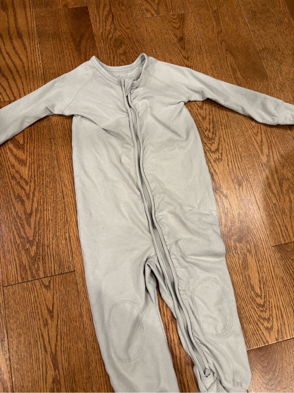 Pehr romper light grey blue color size 12-18 month zip up one piece